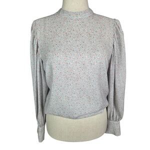 Rachel Zoe Floral Bell Sleeve Blouse Cottagecore Size Med Buttons Feminine Girly